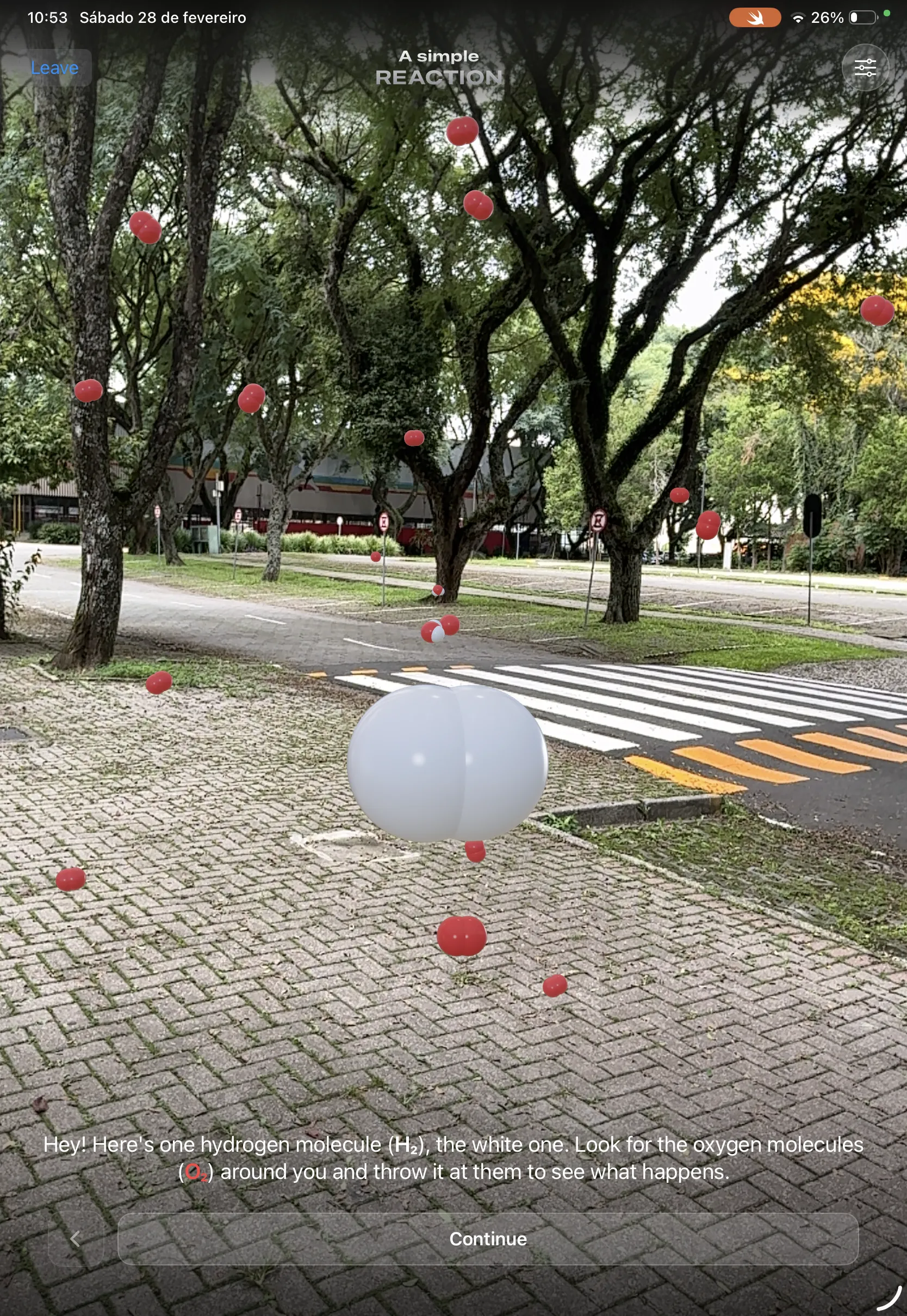 AR reaction view